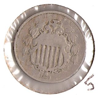 5 Cents,  1869,  Shield Nickel photo