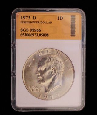 1973 D Eisenhower Dollar photo