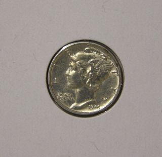 1943 Silver Mercury Dime,  Af 443 photo