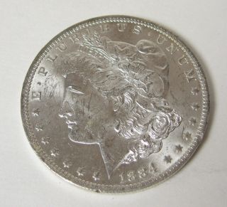 1884 O Morgan One Silver Dollar Unc Usa Orleans 1 Coin Eagle photo