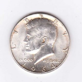 1964p Kennedy Half Dollar,  Outstanding Detail/rim On This Coin (128a) photo