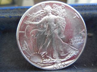 1941 Walking Liberty Half Dollar Awesome Uncirculated Silver Coin photo