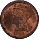 1854 Us Liberty Head Large Cent 1c - Pcgs Ms64 Rb Large Cents photo 2