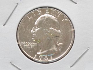 1961 - P Washington Quarter 90% Silver Proof U.  S.  Coin D1672 photo