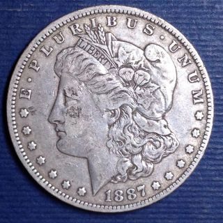 Morgan Silver Dollar,  1887 - O  photo