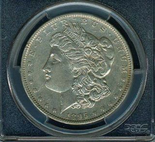U.  S.  1895 - O Morgan Silver Dollar,  Extremely Fine,  Pcgs Certified Xf - 45 photo