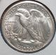 1944 D Walking Liberty Half Dollar Bu,  Shinny Silver Coin. Half Dollars photo 1