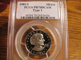 1981 - S Susan B.  Anthony (sba) $1 Pcgs Pr70dcam List=$110 