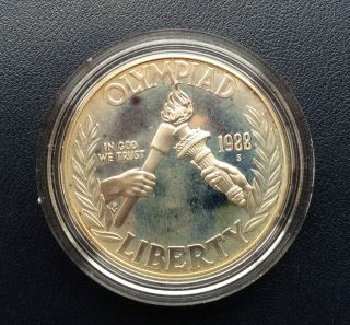 1988s United States $1 Dollar Proof Coin: Olympiad Liberty W/ 