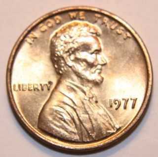 1977 Memorial Cent.  An Exceptional Coin.  Will Combine.  [ 2] photo