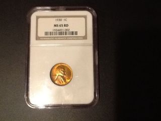1930 Lincoln Cent Ngc Ms65rd photo