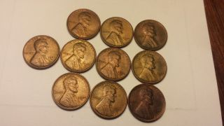 1944 S Lincoln Penny Uncirculated 10 Count photo