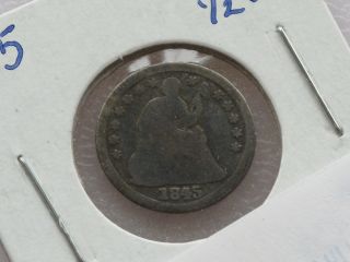 1845 - P Liberty Seated Silver Half Dime U.  S.  Coin C3458l photo