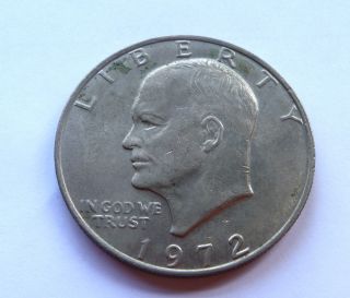 1972 Eisenhower Dollar Us Coin photo