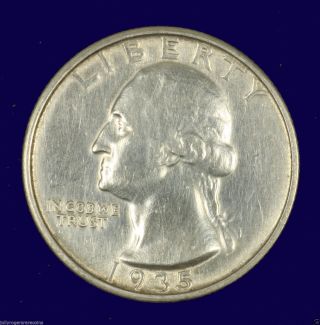 Washington Quarters Silver.  1935 S Au.  L2400 photo