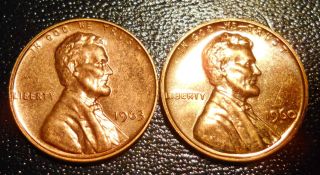 1960 & 1963 Proof Lincoln Head Cents - United States Unc photo