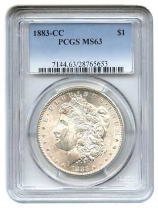 1883 - Cc $1 Pcgs Ms63 Morgan Silver Dollar photo