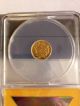 1874 Us Indian Head Large Head Gold Dollar $1 Coin Anacs Ms60 Gold photo 6