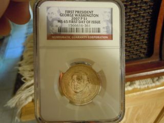 2007 - D George Washington $1 Ngc Ms65 Fdi First Day Issue photo