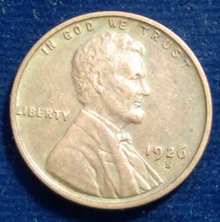 1926 - S San Francisco Lincoln Wheat Cent Penny photo