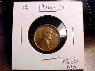 Rare 1910 S Lincoln Head Penny Cent Bu Unc +++++ Buy It Now Offer photo