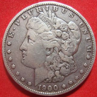 1900 - P Morgan Silver Dollar - Fine (details) photo