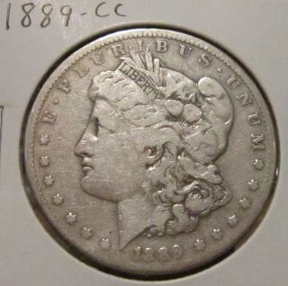 1889 - Cc Carson City Morgan Silver Dollar Rare Key Date Us Silver Coin photo