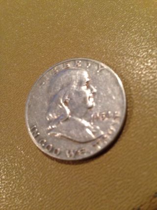 1954 D Franklin Silver Half Dollar. .  900 Gone Solver photo