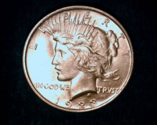 1923 Peace Silver Dollar - Bu+++ Absolutely Stunning Lady photo