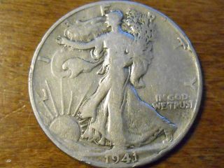 1941d Walking Liberty Half Dollar 50c Very Good Details photo