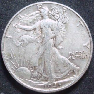 1943 Walking Liberty Half Dollar Coin photo