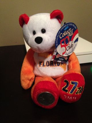 50 State Quarters - Florida Coin Bear Limited Treasures photo