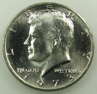 1973 Uncirculated Kennedy Half Dollar (b04) photo