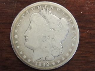 1892 - Cc $1 Morgan Silver Dollar photo