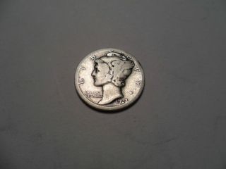 1923 - S 90% Silver Mercury Winged Dime Offer 1 photo