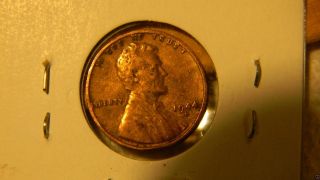 1944 D Us Penny Wheat Cent Split Planchet 90% Blank Back Error Coin Ungraded photo