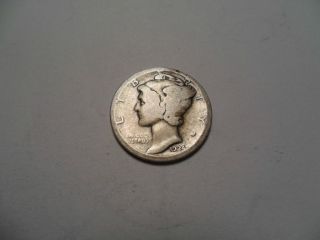 1924 - D 90% Silver Mercury Winged Dime photo