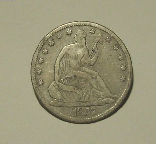 1857 O Seated Liberty Half Dollar,  Details photo
