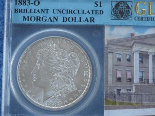 1883 - O Morgan Silver Dollar Gem Brilliant Uncirculated E0278 photo