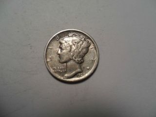 1938 - D 90% Silver Mercury Winged Dime photo