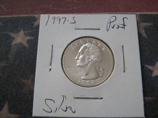 1997 - S Proof Washington Silver Quarter Great Coin 46 photo
