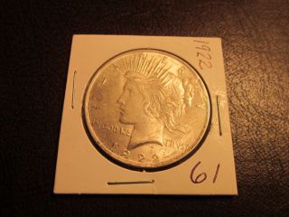 1922 - P Silver Peace Dollar - Coin - Coin In Photo photo