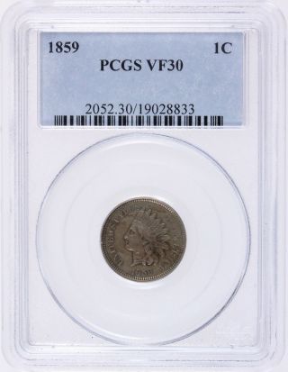 1959 Indian Head Cent 1¢ - Pcgs Vf 30 - photo