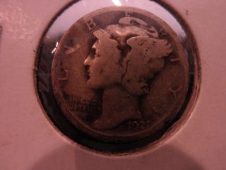 1921 Mercury Dime Key Date Rare Silver Gem photo