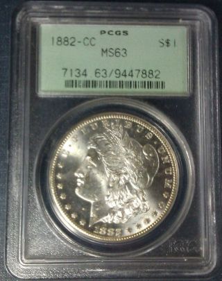 1882 - Cc Morgan Dollar Pcgs Ms63 photo