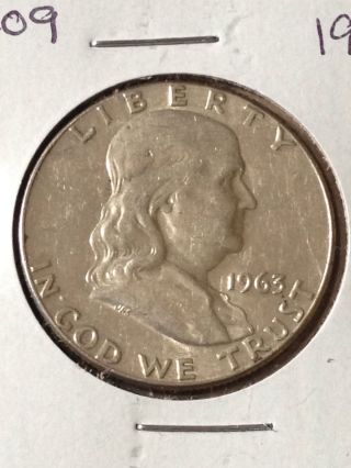 F209 ::1963 - P Franklin Liberty Silver Half Dollar Coin :: Fairhouse : Hq photo
