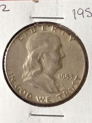 F112 ::1953 - P Franklin Liberty Silver Half Dollar Coin :: Fairhouse ::auction Hq photo