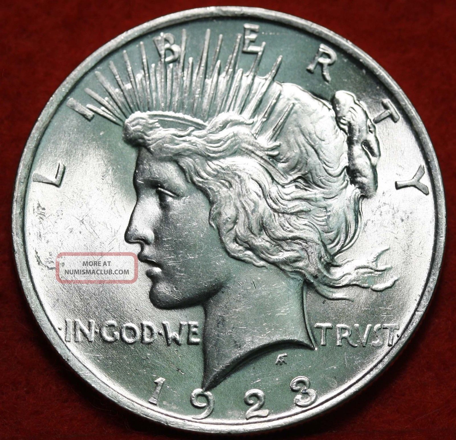 Uncirculated 1923 Silver Peace Dollar uncirculated-1923-silver-peace-dollar