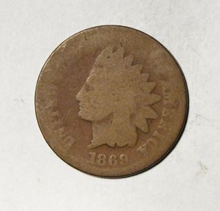 1869 Indian Head Cent Better Date,  (a) photo