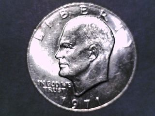 1971 D Friendly Eagle Variety Error Ike Fev Eisenhower Dollar Coin Fs - 901 Eye photo